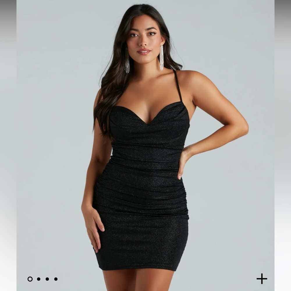 Windsor - Rita Glitter Strappy Back Party Dress